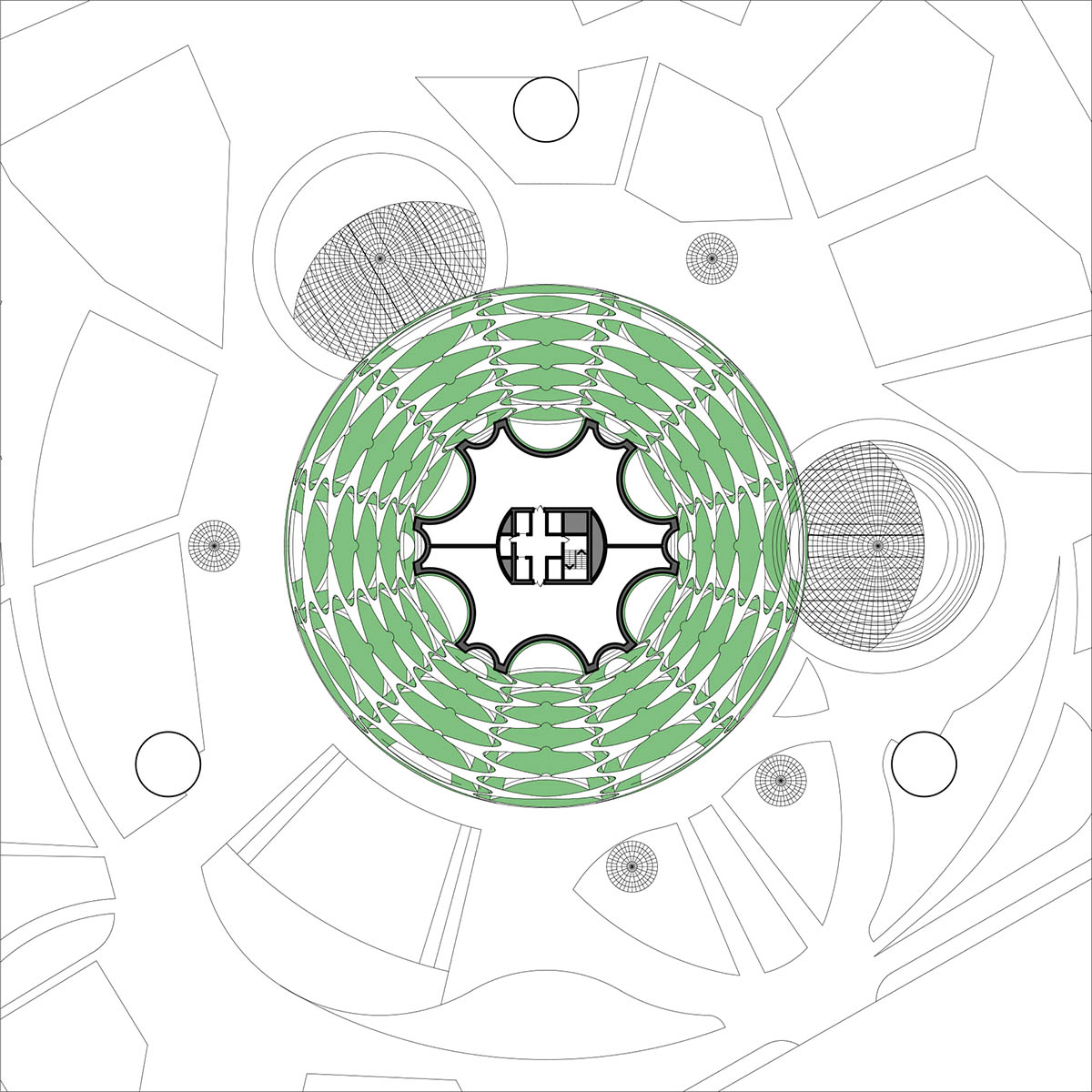 FAAB Architektura unveils prototype for vertical oasis building controlling changing climate inside