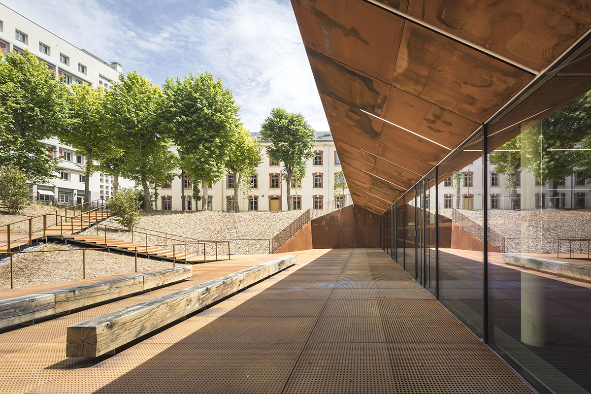 ChartierDalix Architects transforms historic barracks into a university building in Paris