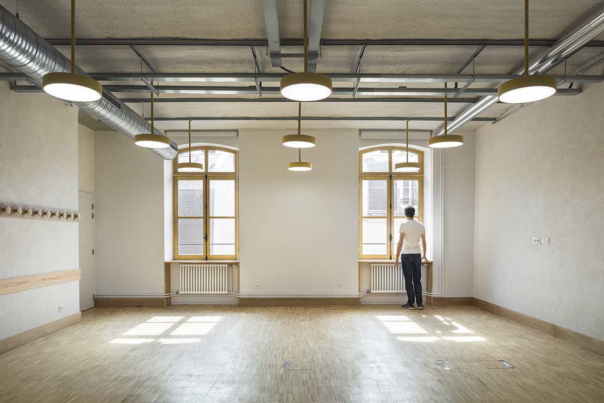 ChartierDalix Architects transforms historic barracks into a university building in Paris