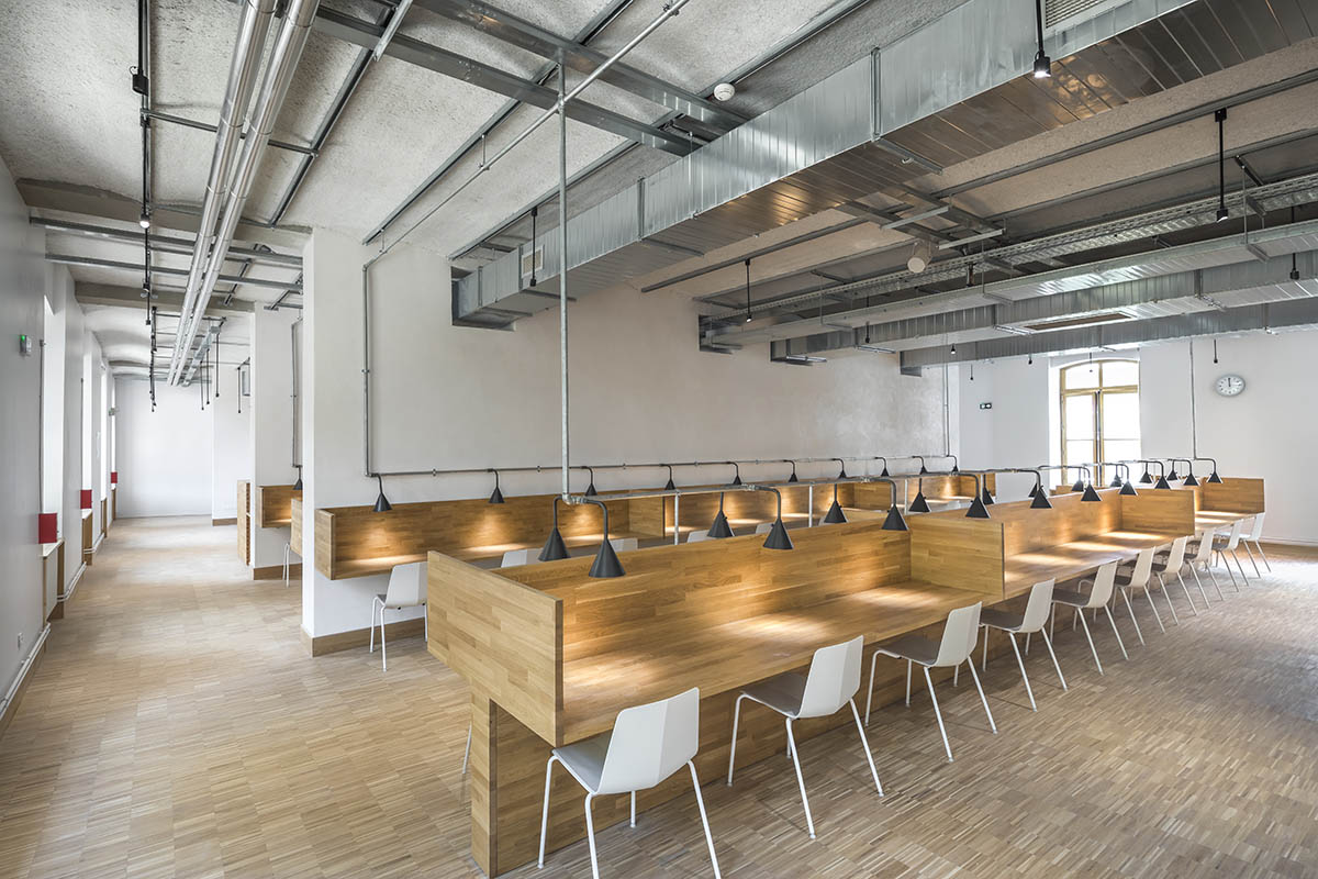 ChartierDalix Architects transforms historic barracks into a university building in Paris