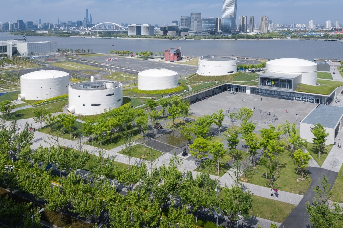 OPEN Architecture converts disused aviation fuel tanks into contemporary art center in Shanghai