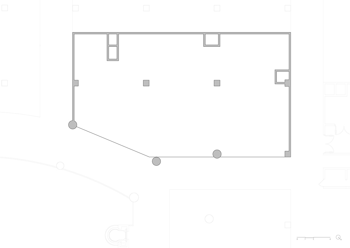 Simple Cuisine Gallery mimics waterfalls, with flowing facades that evoke water movement in China 