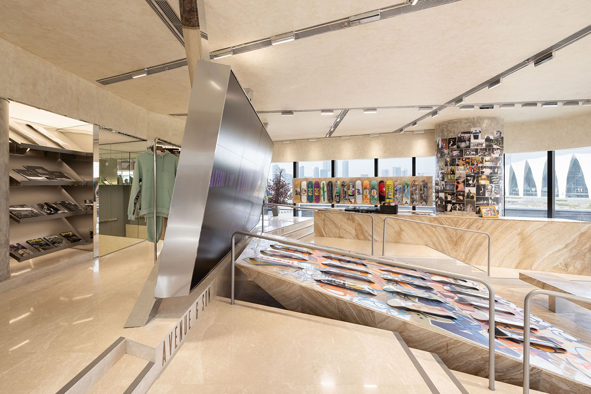 Various Associates completes flagship store for skateboard brand in Shanghai 