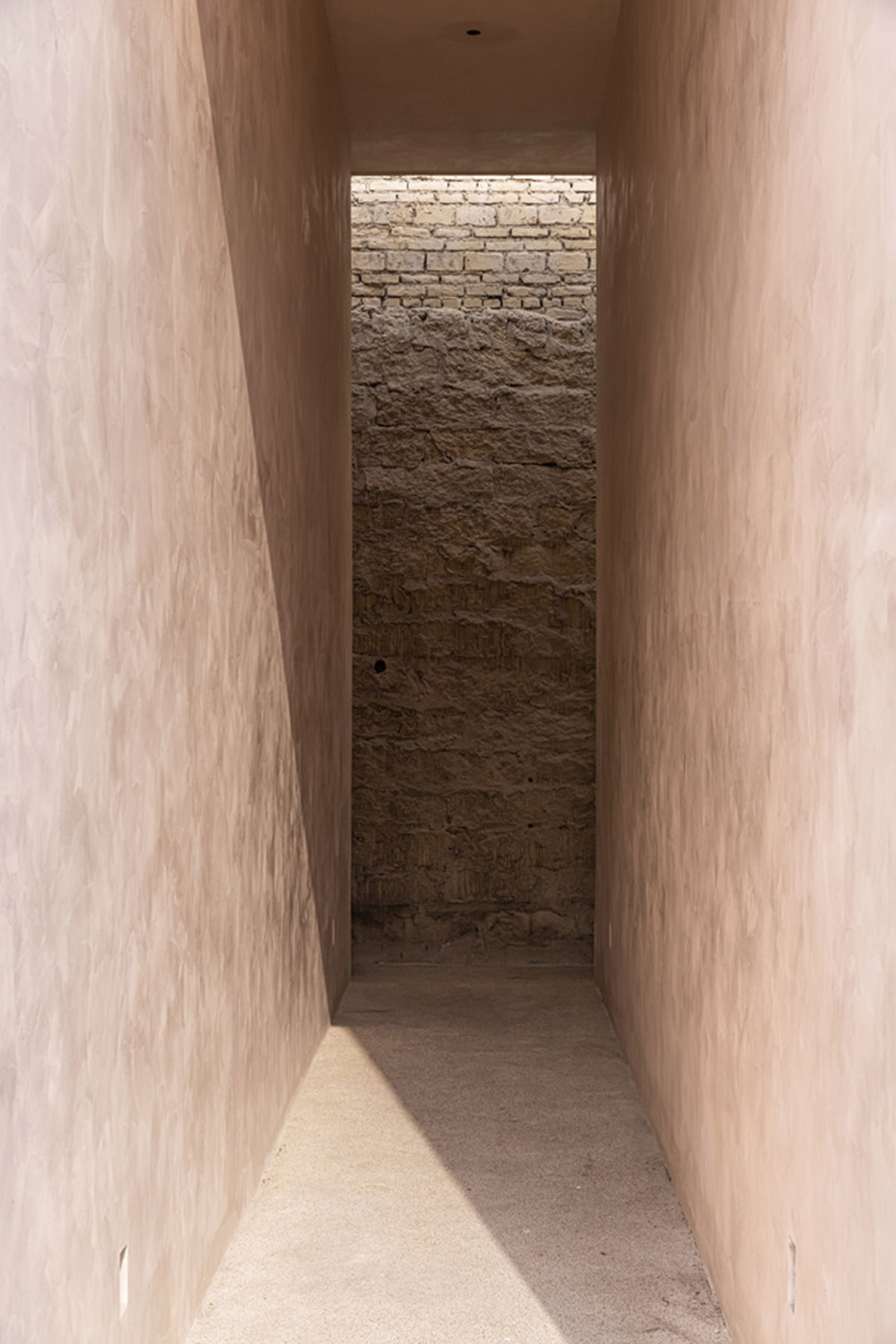 Oblique and hollow walls form this sculpted hotel by AT DESIGN in Southeast of Xiamen