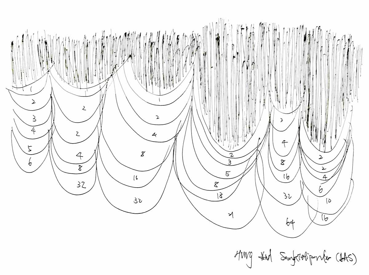 Simple Cuisine Gallery mimics waterfalls, with flowing facades that evoke water movement in China 