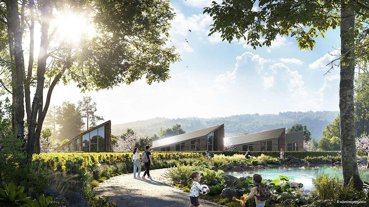 Valentino Gareri Atelier designs 3D-printed Sunflower community village
