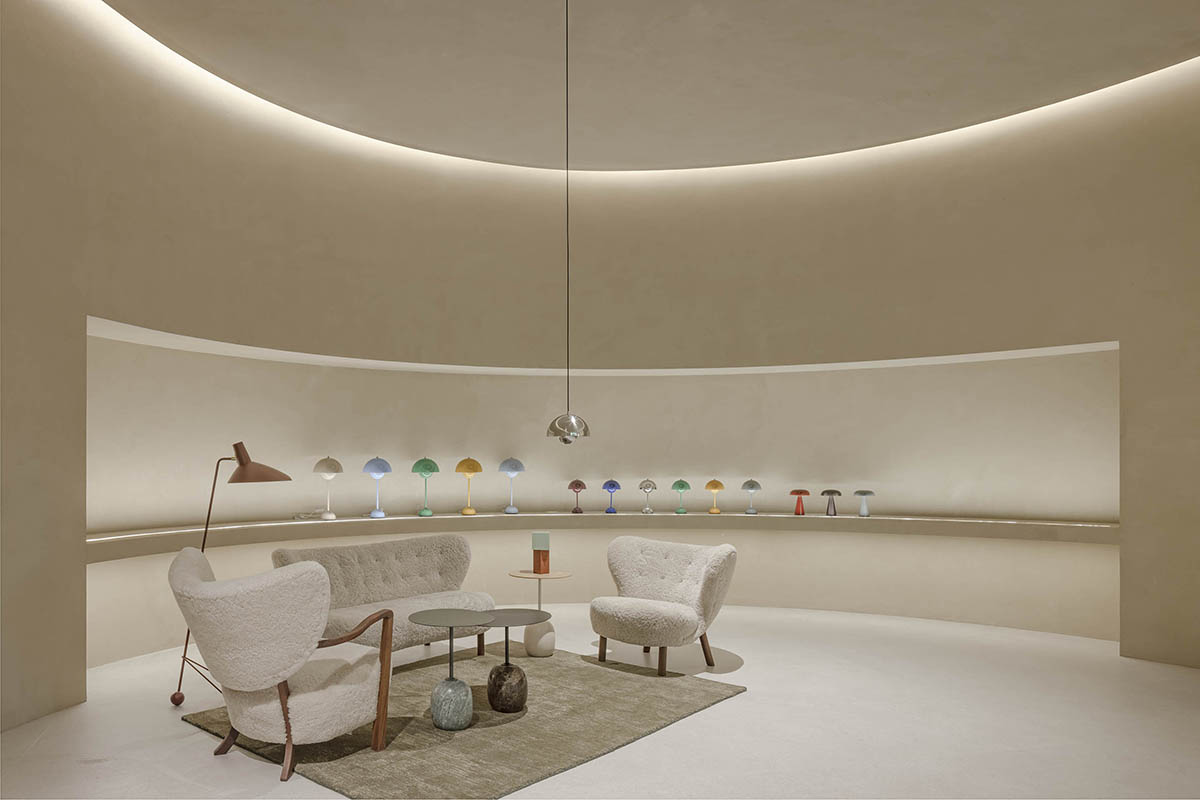 HAS design and research built a museum featuring curved walls resembling landscape caves 