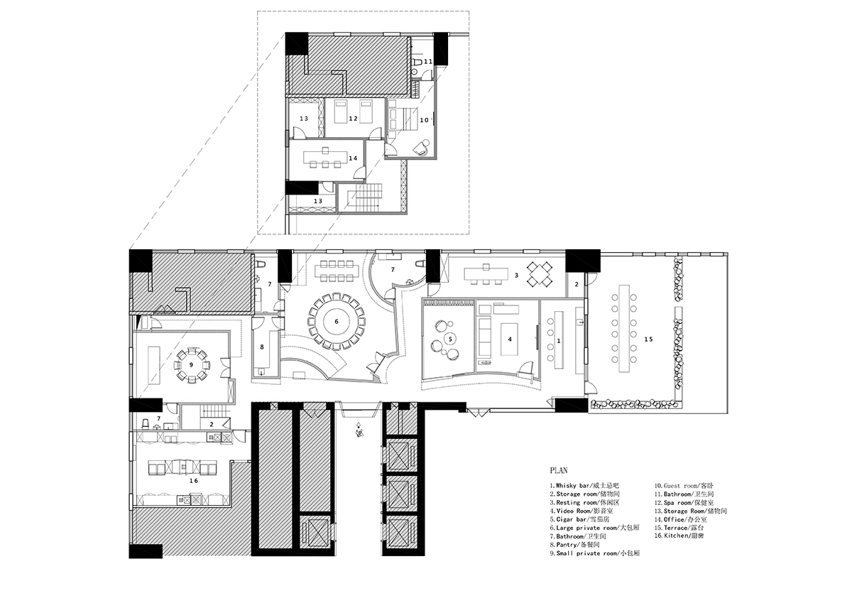 AD ARCHITECTURE creates surreal and dramatic space for WU Club restaurant and club in Guangdong
