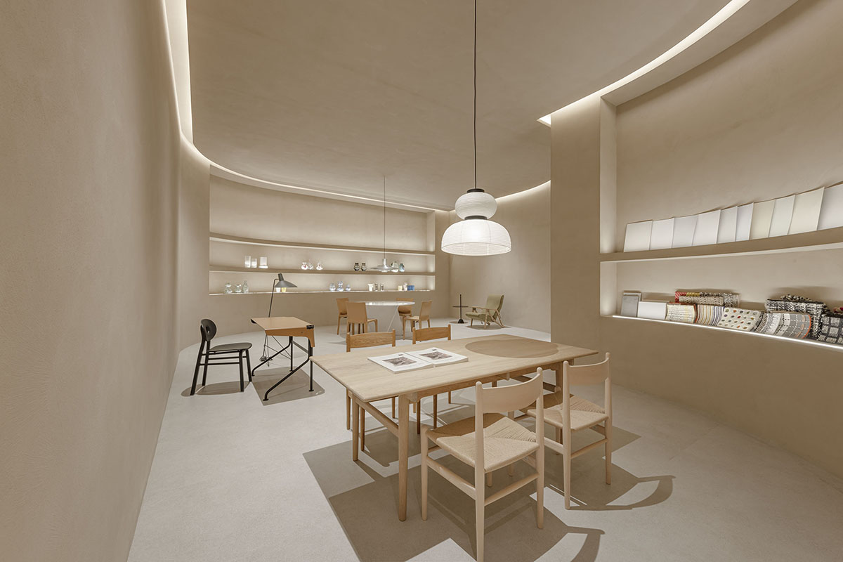 HAS design and research built a museum featuring curved walls resembling landscape caves 