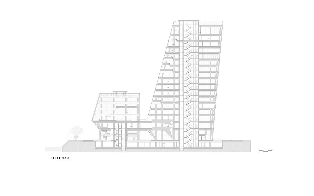 E Studio takes visitors into space travel with a flow of sculpted stainless steel for a showroom