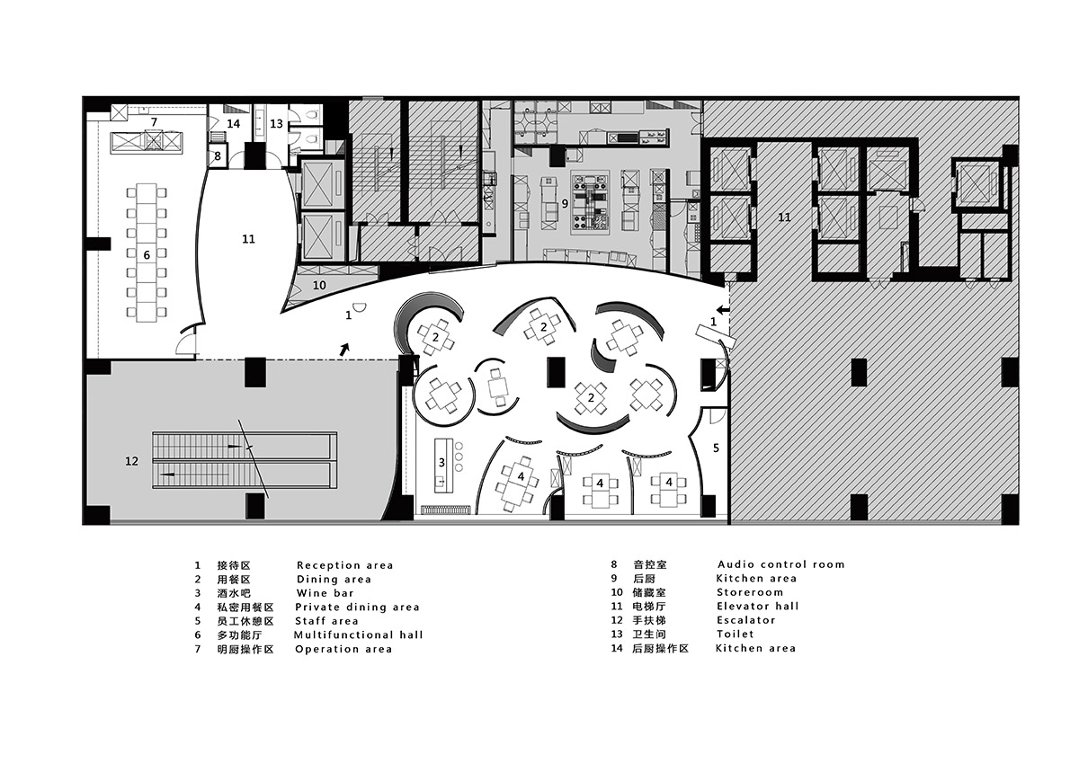AD ARCHITECTURE designs restaurant with dark and cozy interiors in Shenzhen