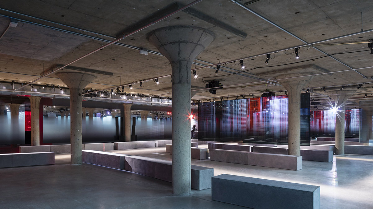 Herzog & de Meuron creates naked concrete interior for Prada's Resort 2019 show in New York