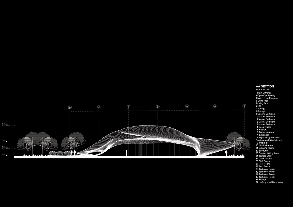 Mask Architects designs curvaceous luxury villa nestled in lush vegetation of Northern Sardinia