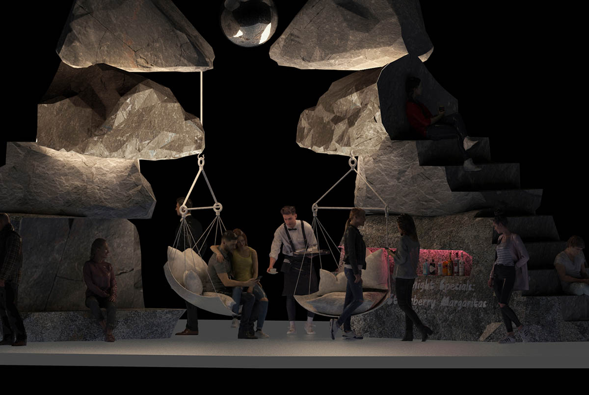 Ulf Mejergren Architects releases X pavilion made of stacking stones