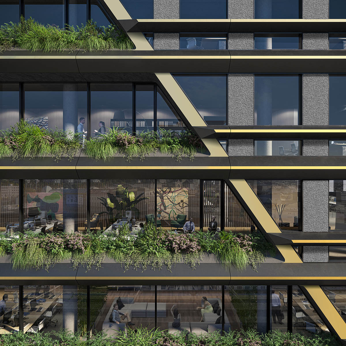 Zaha Hadid Architects shares updates and new visuals for Masaryčka Building in Prague 