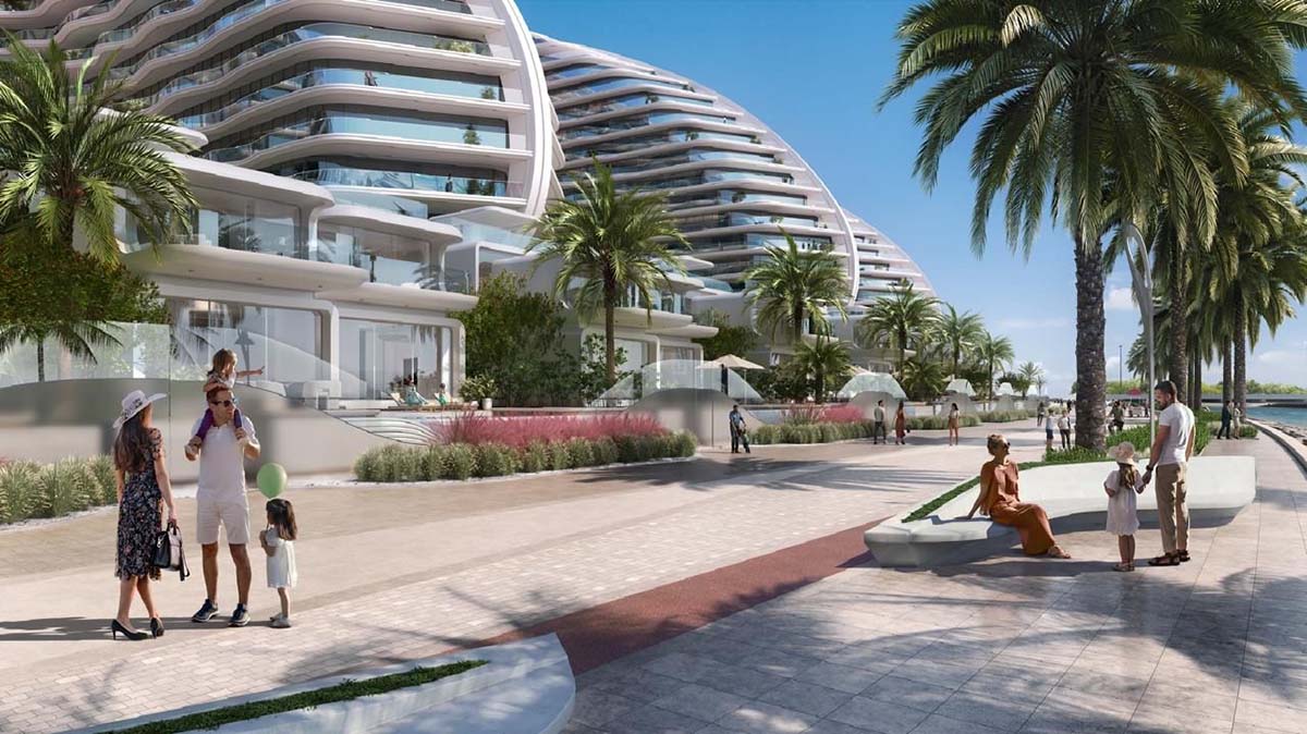 ZHA's new mixed-use development features spacious balconies inspired by nature in the UAE
