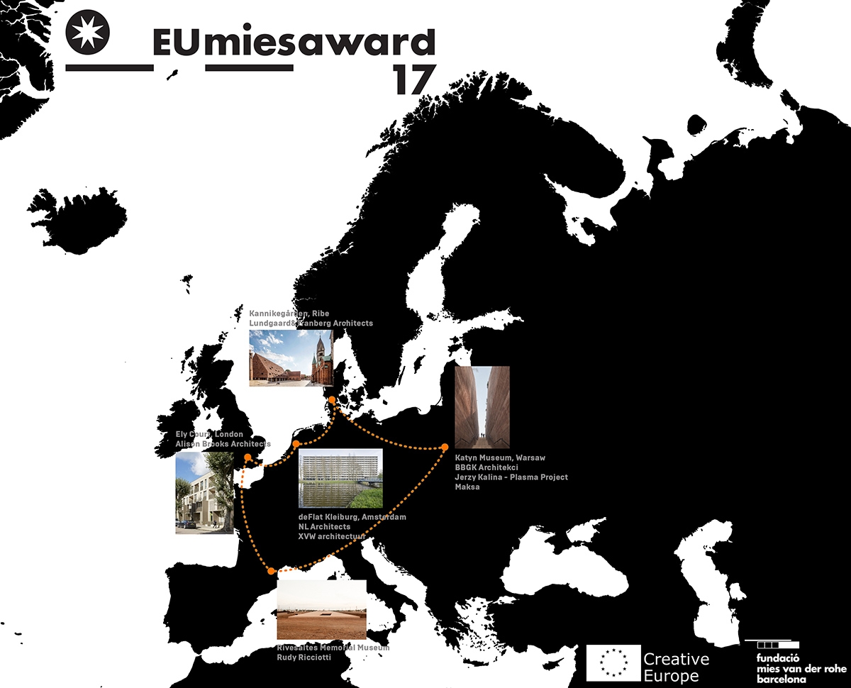 Mies van der Rohe Award announced lecture series for 5 finalists in 4 cities