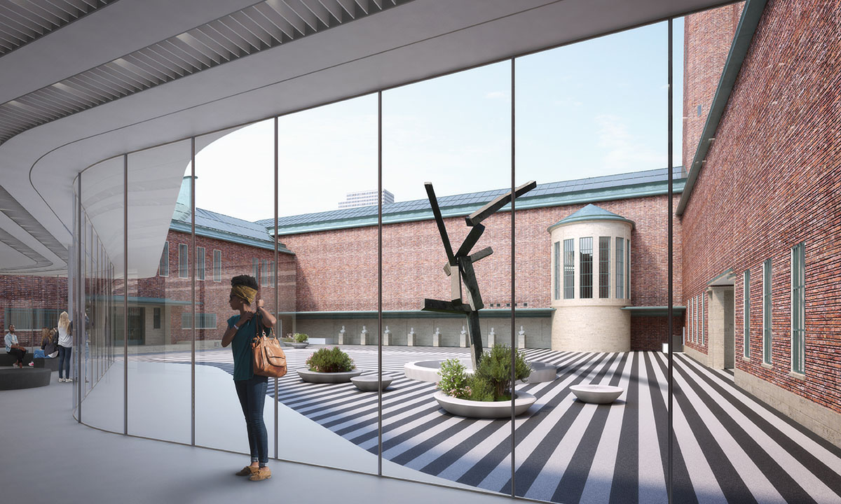 Mecanoo adds new transparent wing to Museum Boijmans van Beuningen in Rotterdam