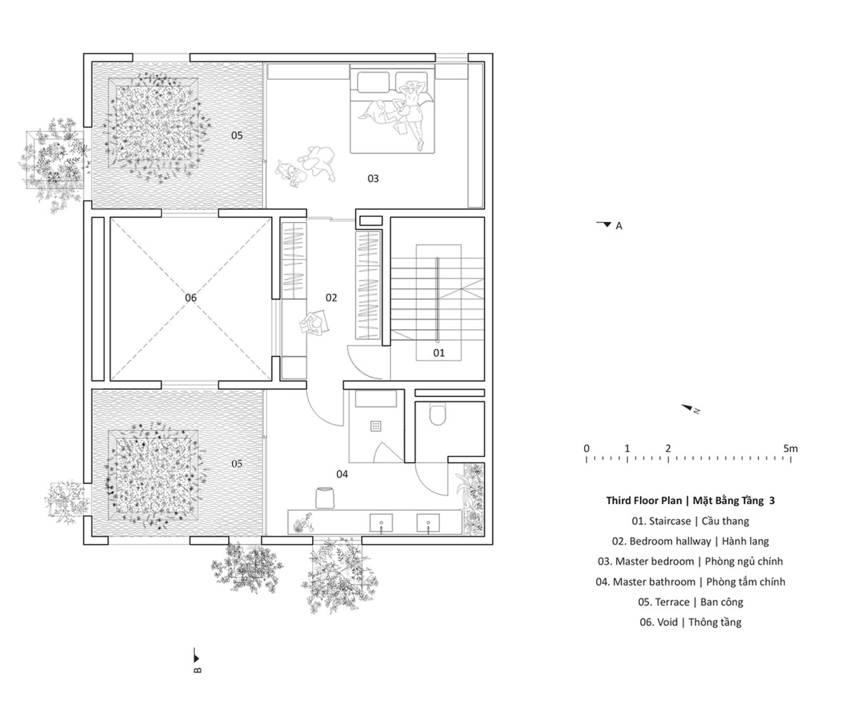 MIA Design Studio compensates the lack of green spaces of Vietnam with planted pop-up balconies
