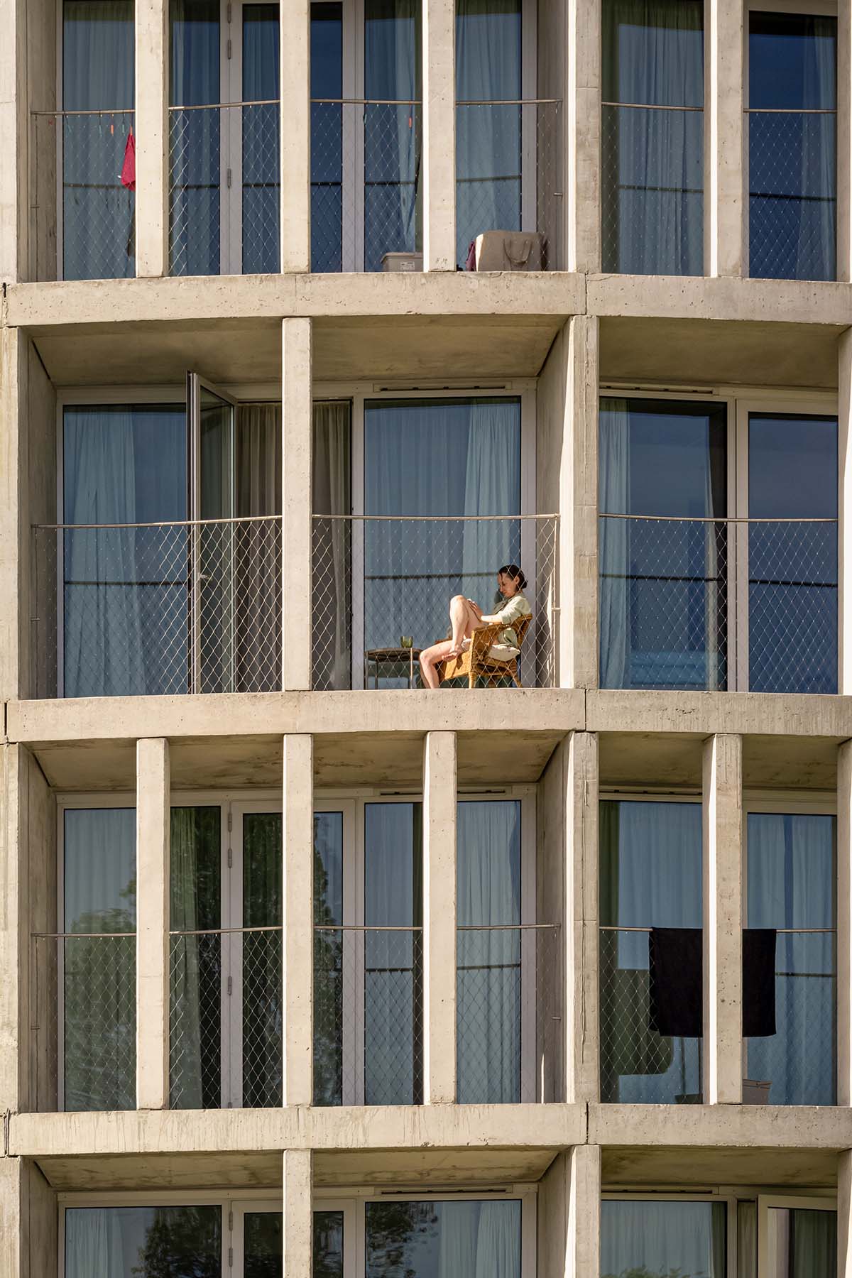 OODA completes cylindrical student housing with colonnaded skin in Porto, Portugal