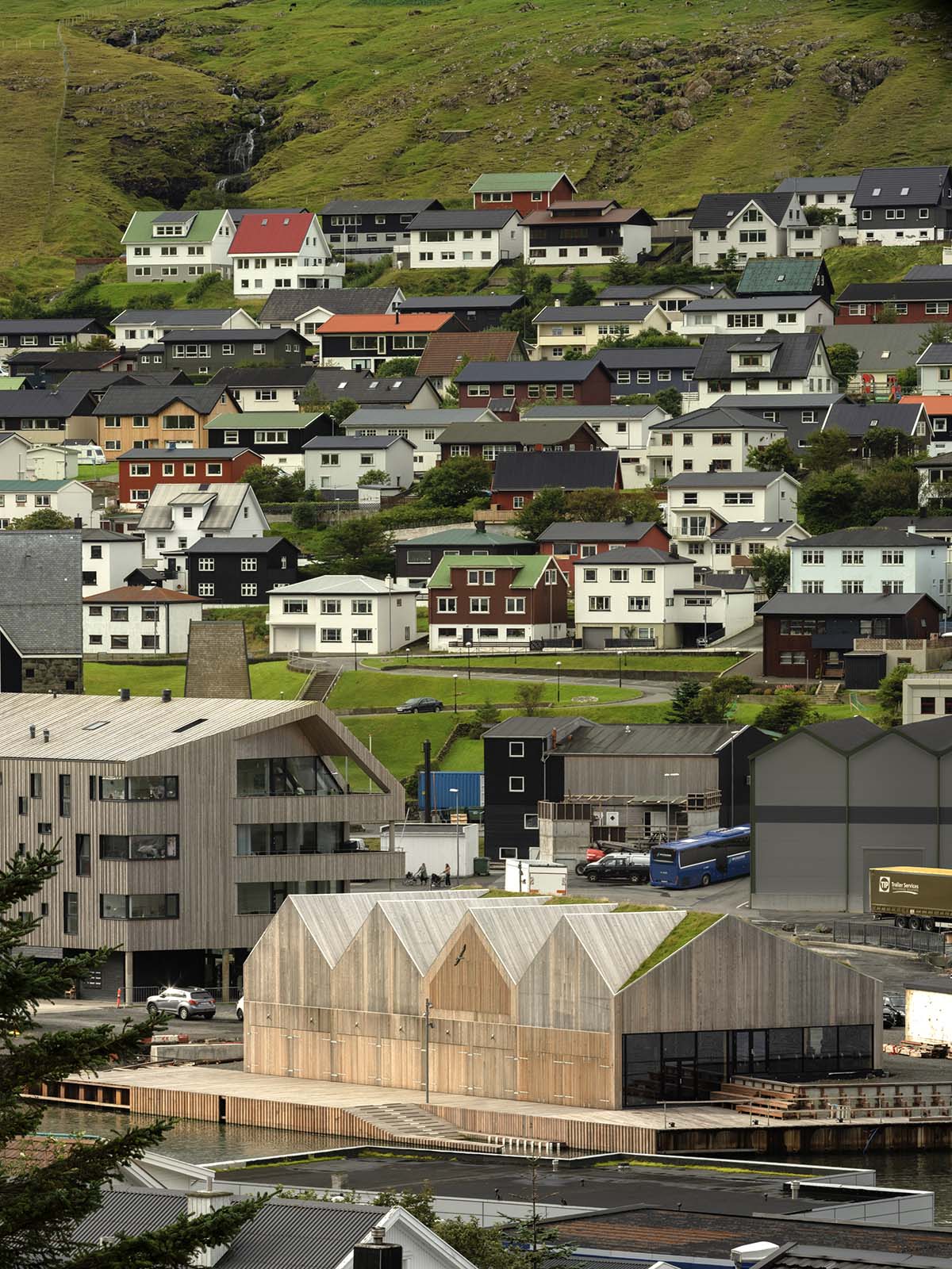 Klaksvik Row Club by Henning Larsen pays homage to Faroe Islands' traditional architecture