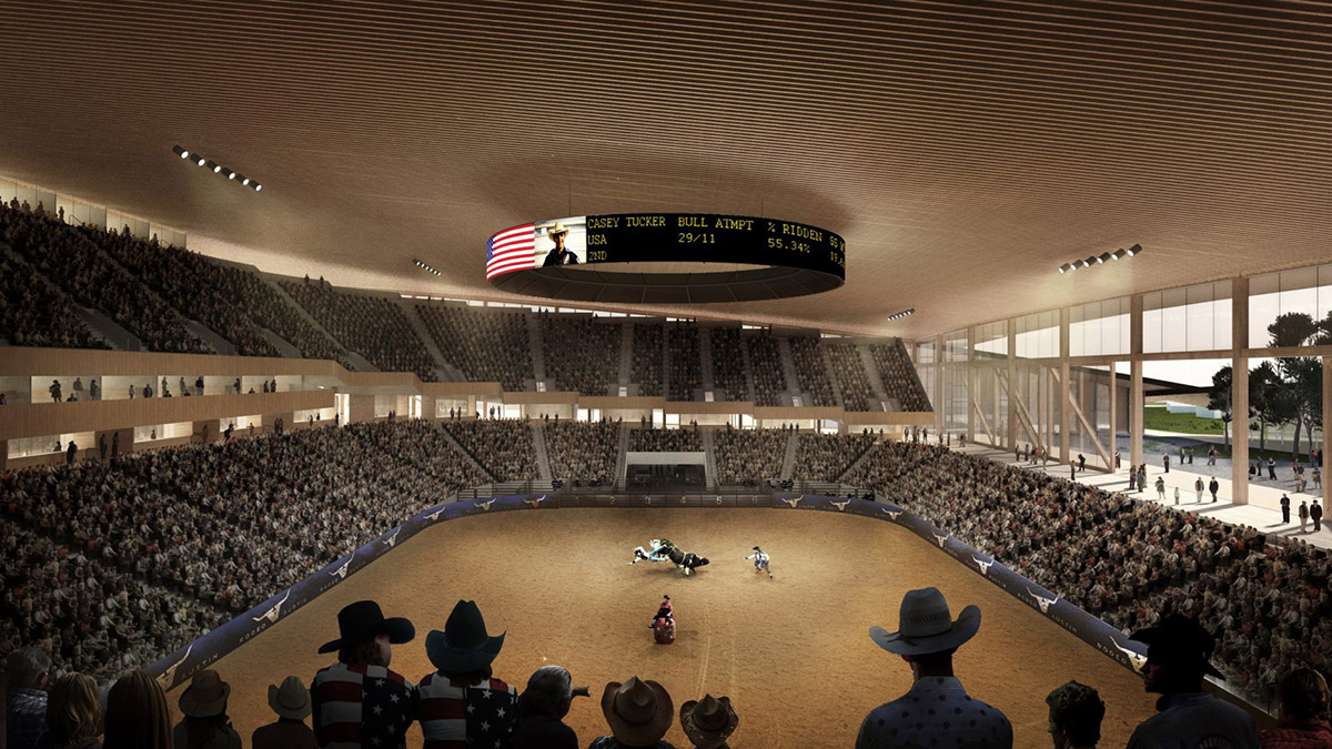 BIG releases new plans for chequerboard-domed sports and music venue in Austin
