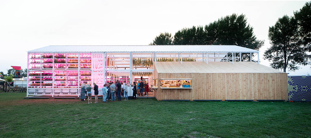 Overtreders W designed a zero-waste and timeless pop-up restaurant for 2018 Lowlands Festival
