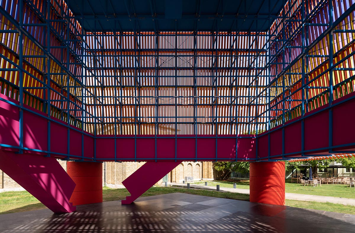 Pricegore And Yinka Ilori's Dulwich Pavilion opens at London Festival of Architecture