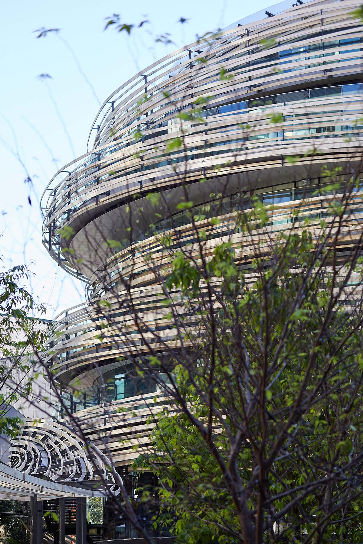 Irregular wooden threads wrap Kengo Kuma's 