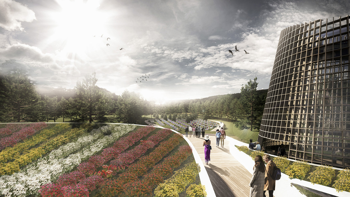 Moriyama & Teshima Architects designs new Honey Bee Research Center with mass timber sweeping roof