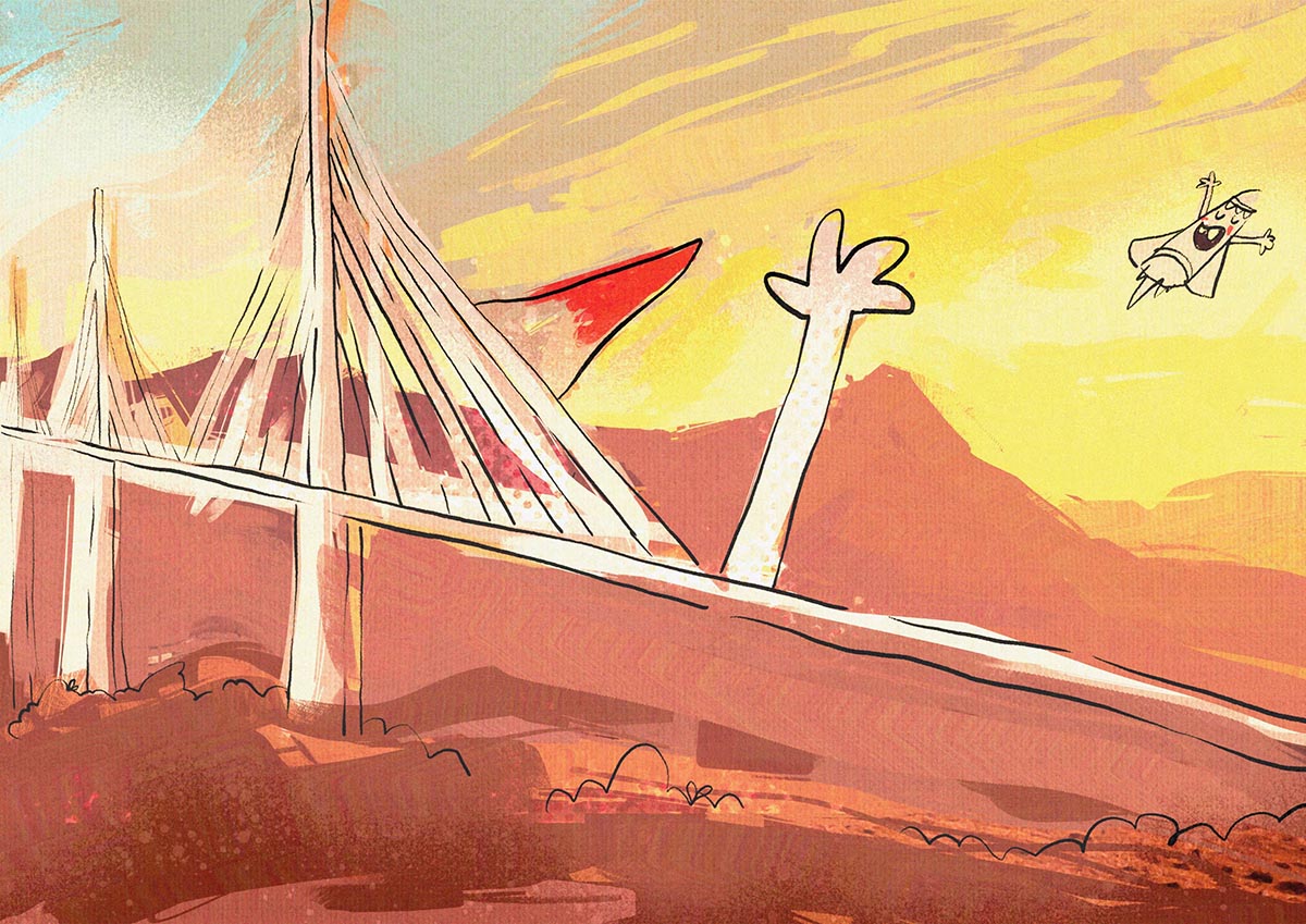 Foster + Partners' new illustrated book offers children a playful journey with flying Gherkin