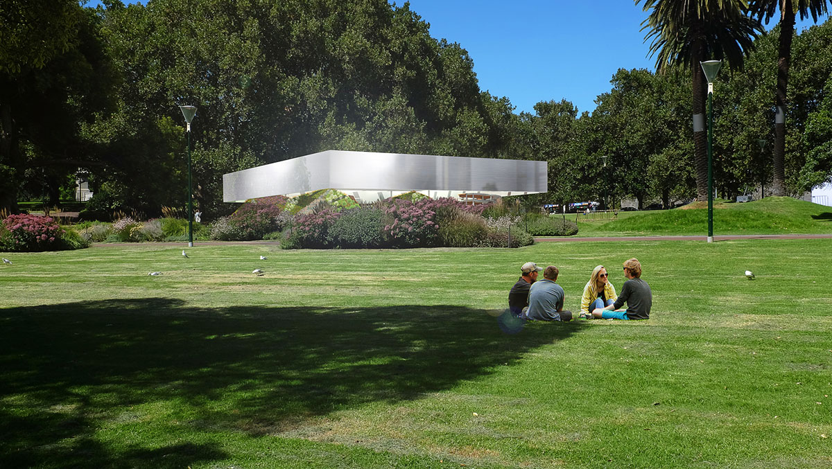 OMA unveils performative design for Australia’s MPavilion 2017
