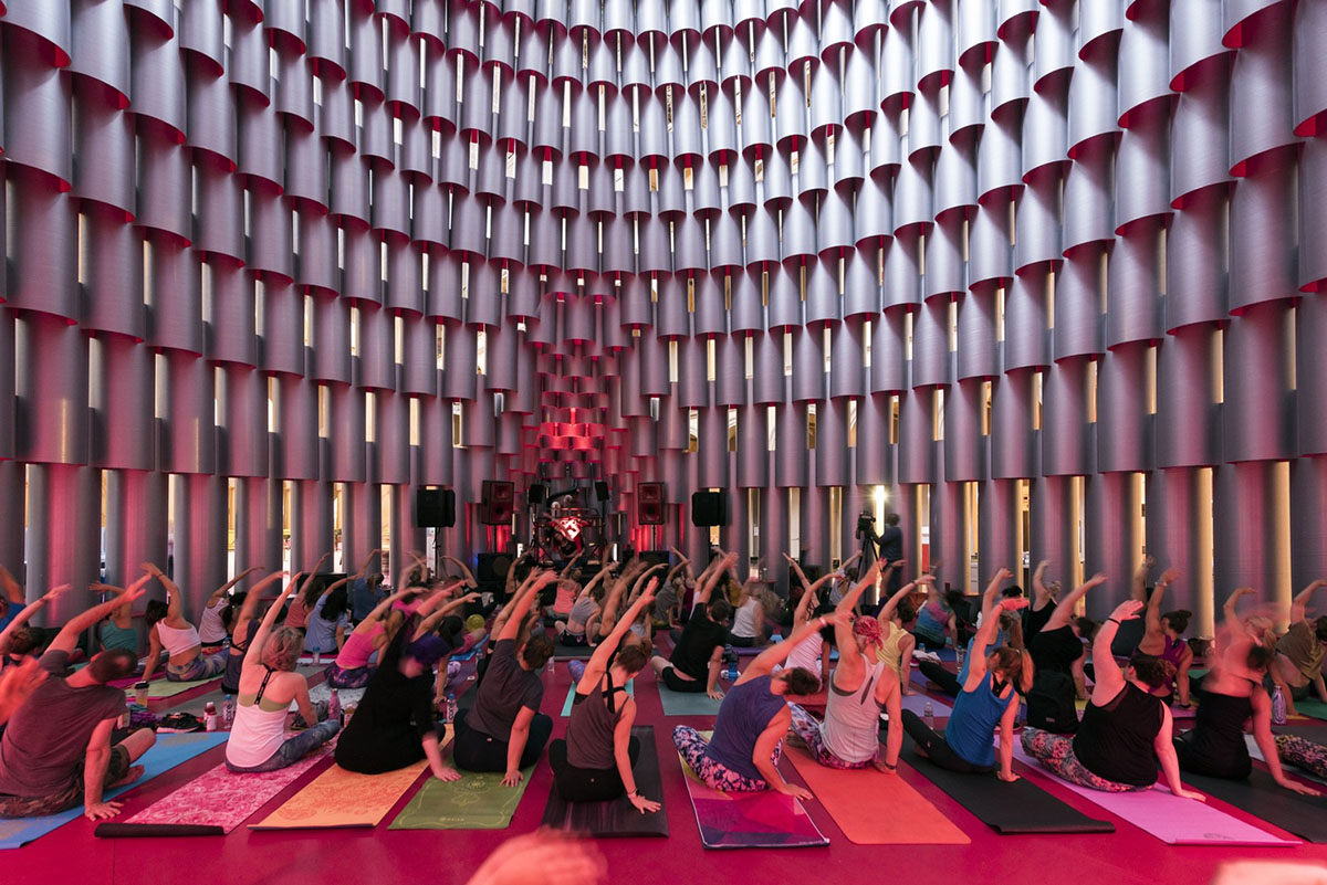 Studio Gang’s pink-domed Hive opens at the National Building Museum