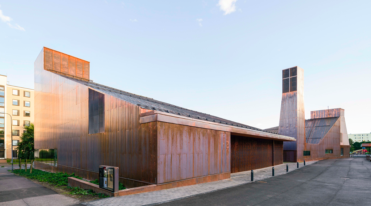A Closer Look At OOPEAA’s Copper-Clad Suvela Chapel In Finland