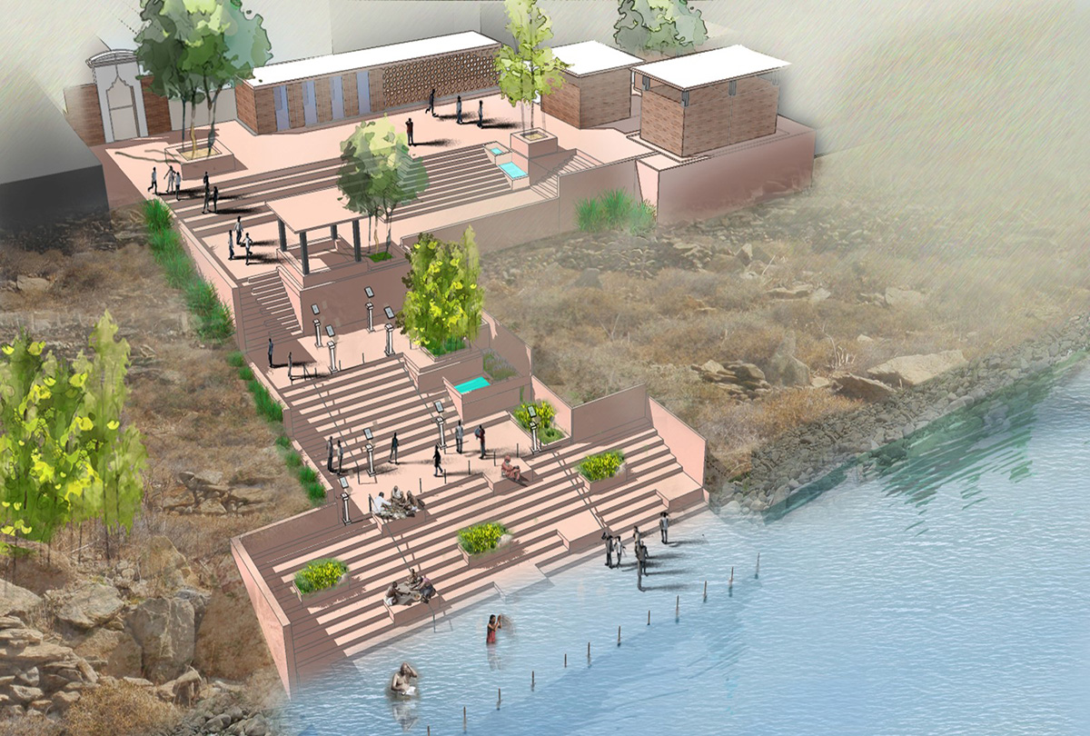 A sustainable development riverside urban frontage by Morphogenesis