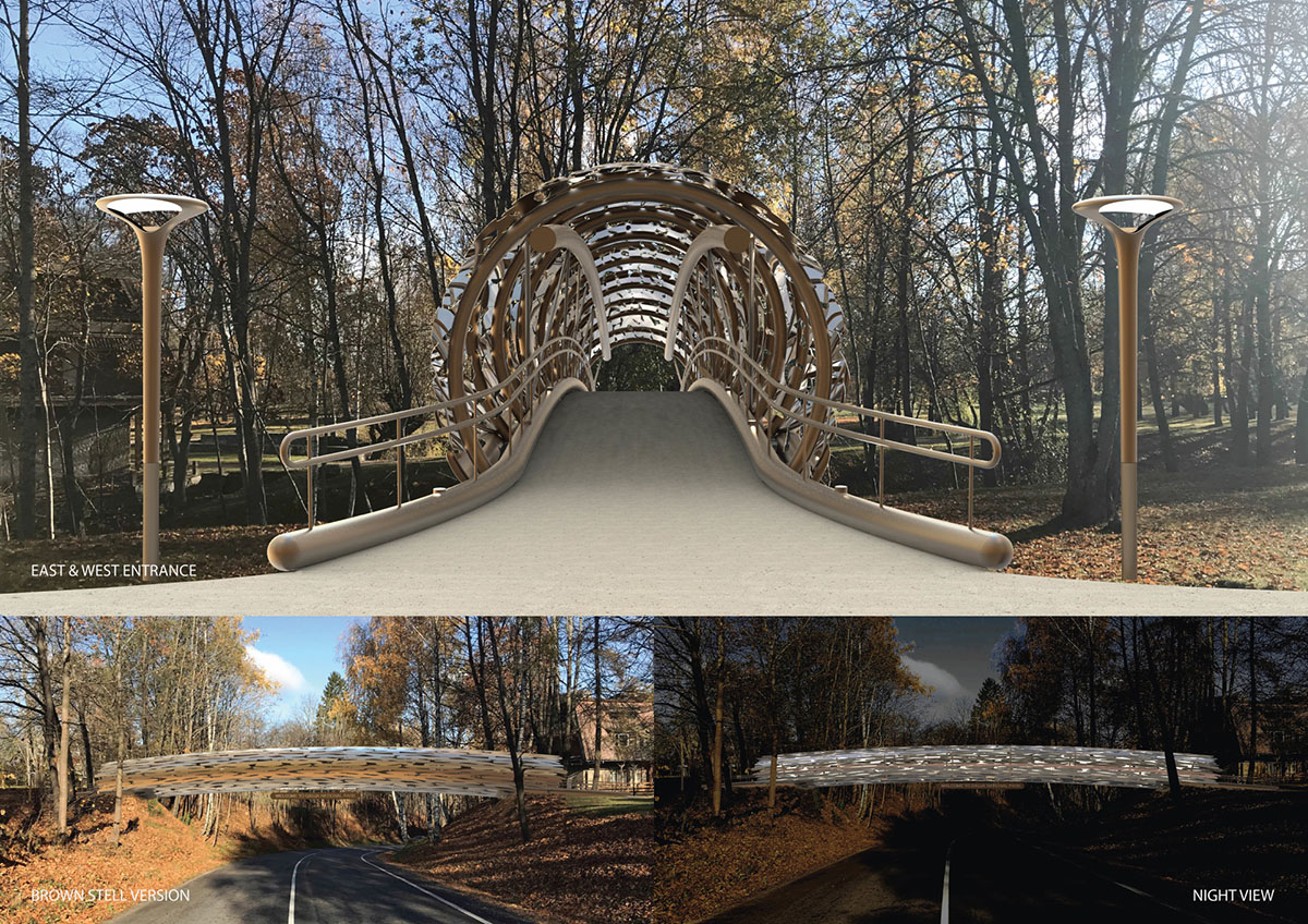 Architects propose sculptural footbridges in Latvia's Gauja National Park