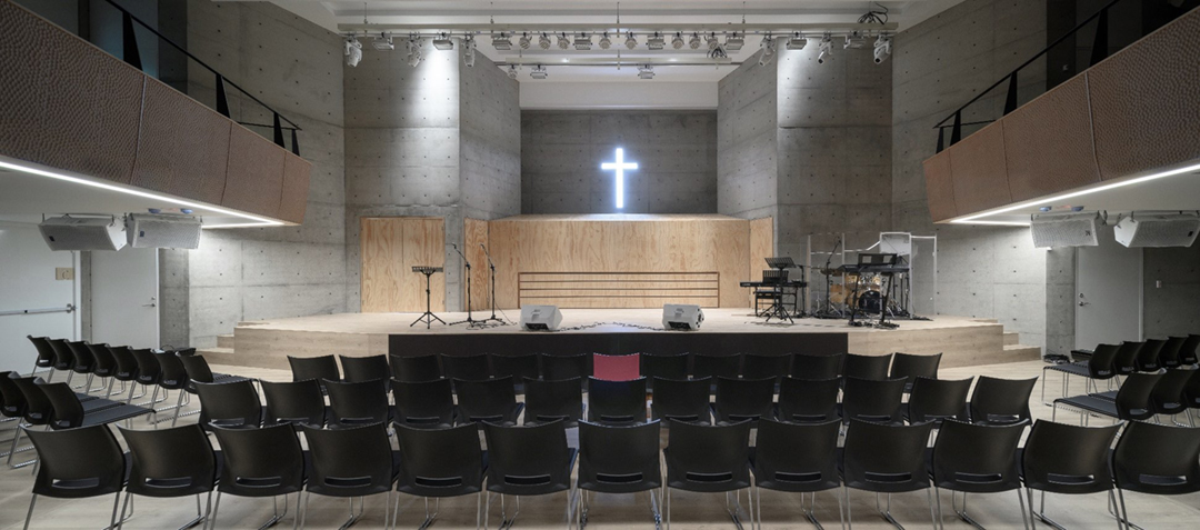 The Gothic Church on a Skyscraper