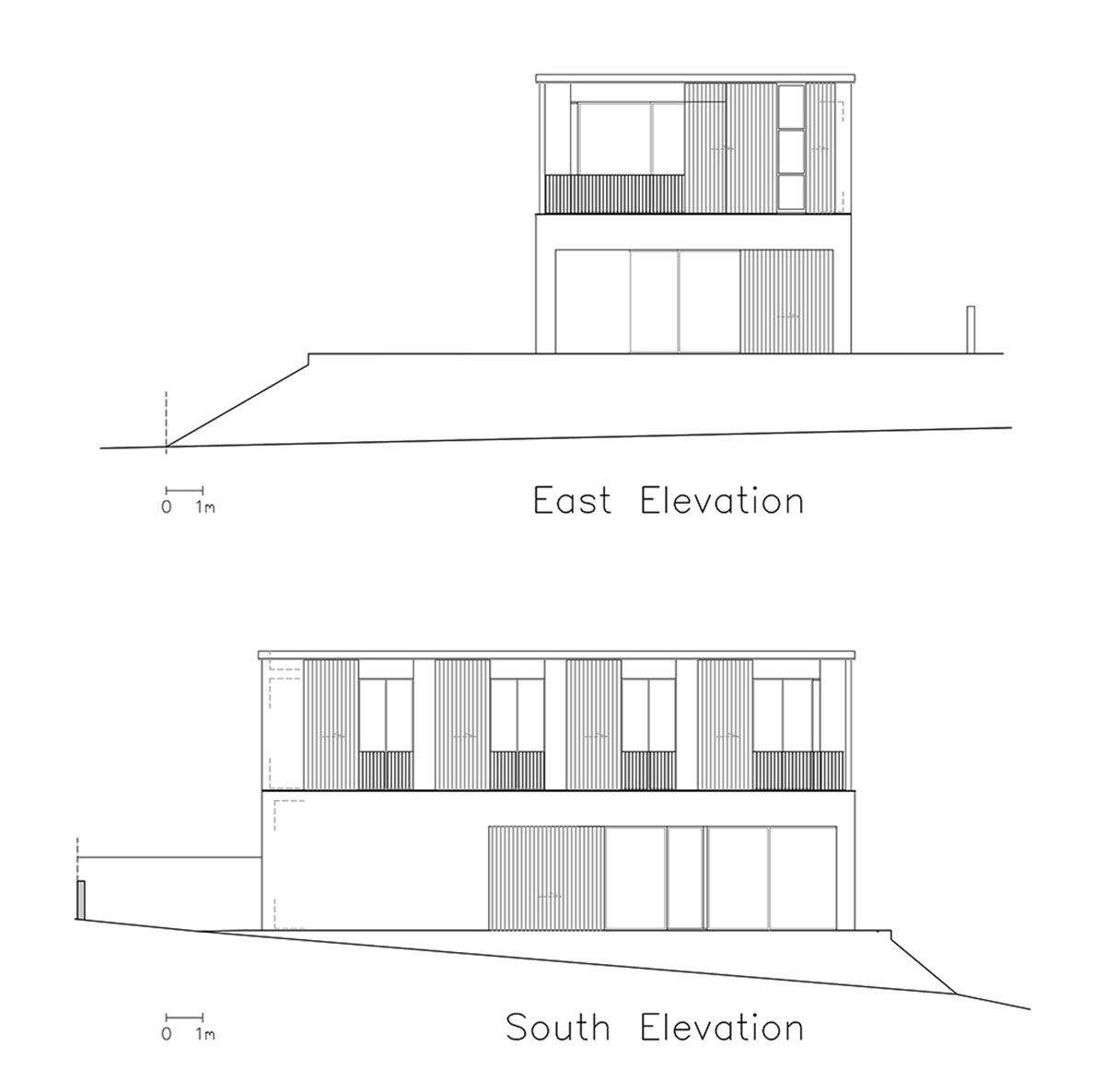 Golany Architects completes concrete private residence with wooden shutters in the Galilee