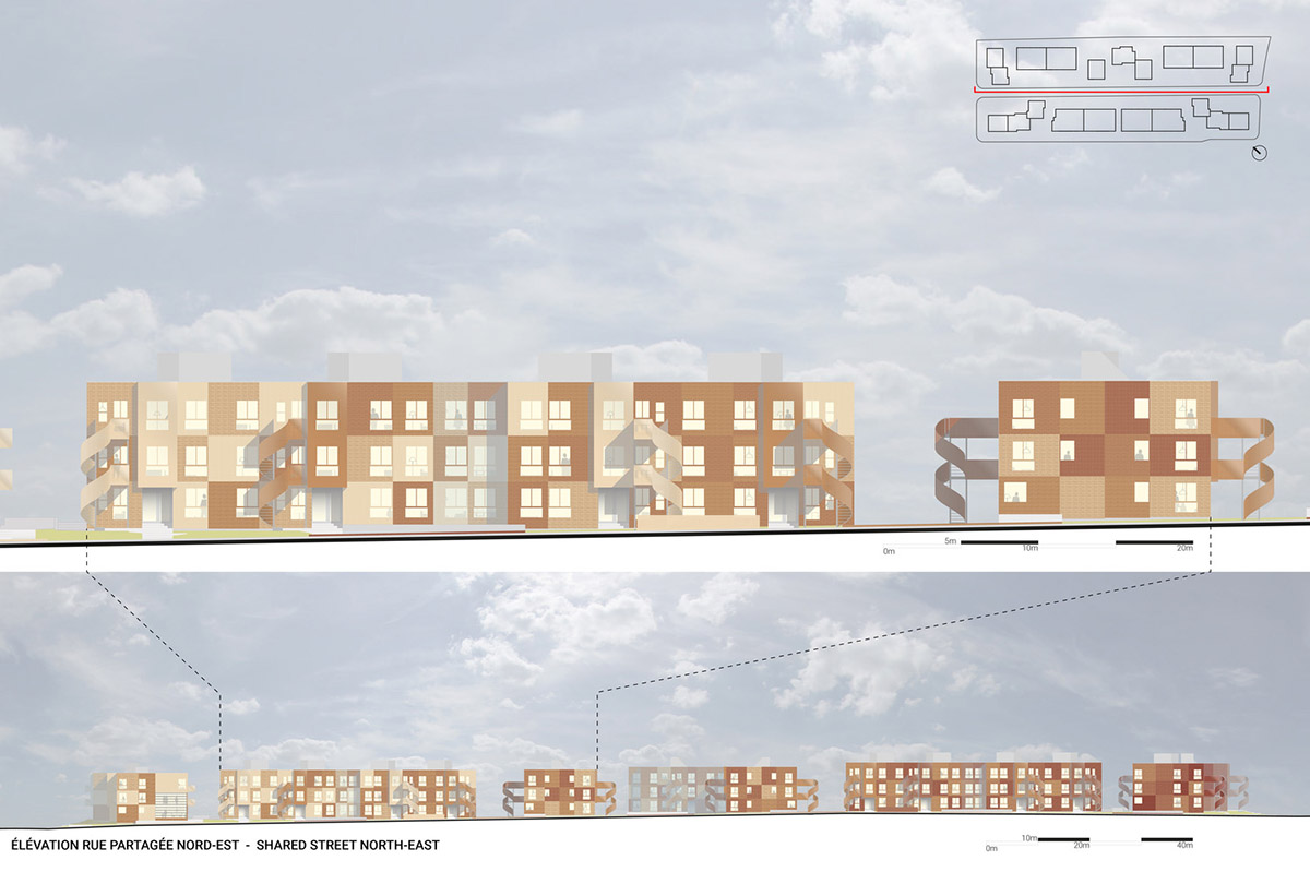 Saia Barbarese Topouzanov renovates 1970s housing complex with spiral staircases in Montréal