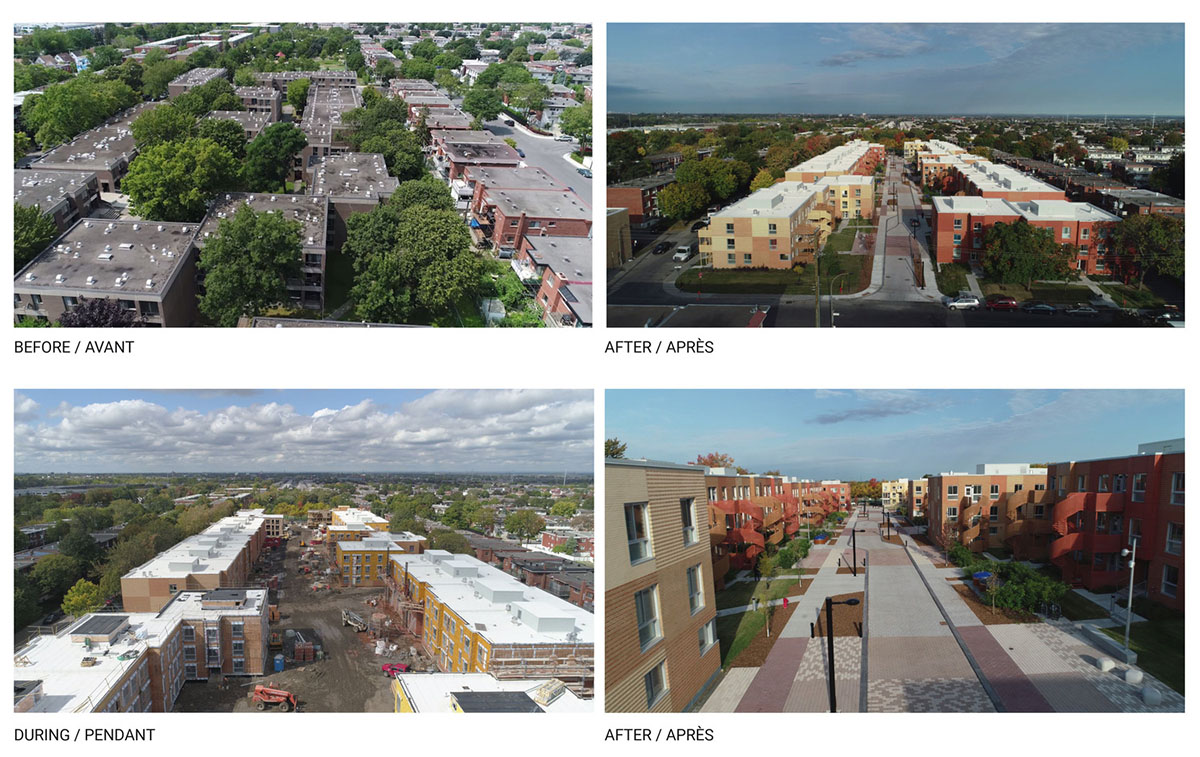 Saia Barbarese Topouzanov renovates 1970s housing complex with spiral staircases in Montréal