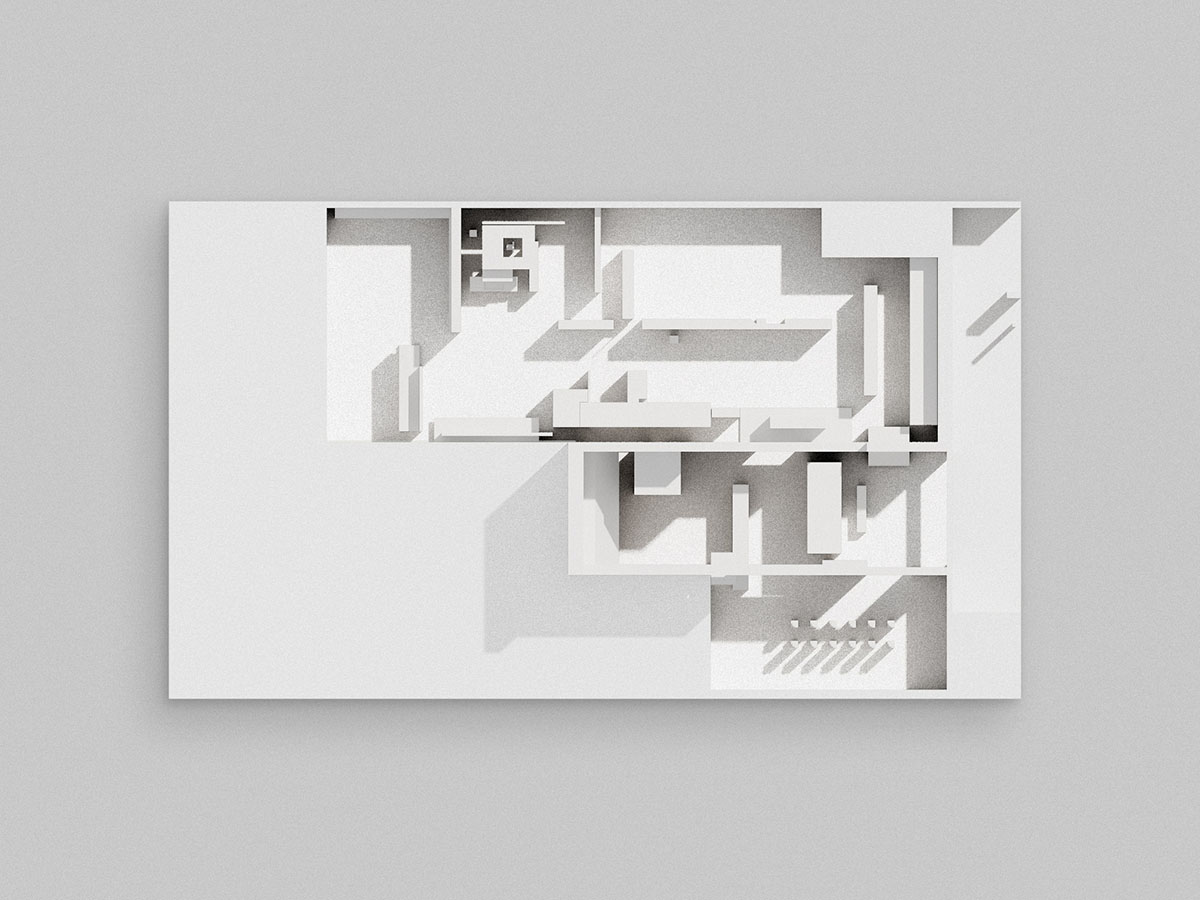 AD ARCHITECTURE creates dark interiors for showroom playing with light and sharp geometries in Foshan