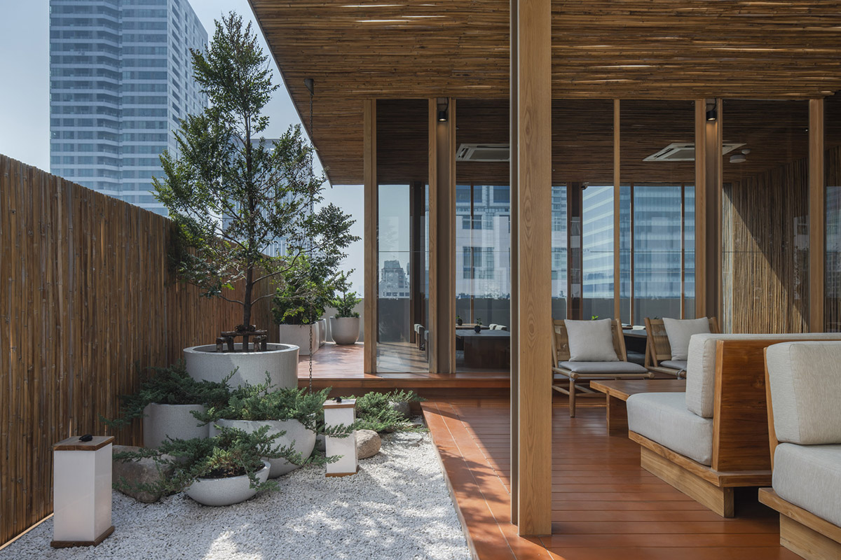 Sixseven Studio creates tranquil interiors for wellness center in Thailand inspired by Japanese art