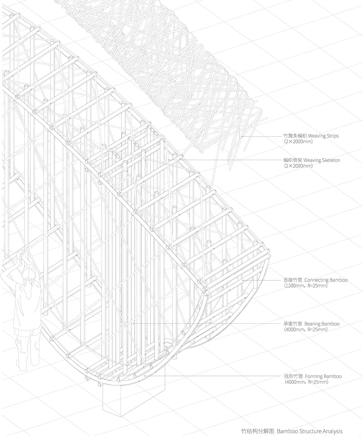 LIN architecture built meandering bamboo pavilion as a social generator in rural China