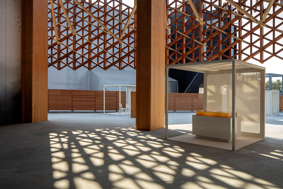 Canadian Pavilion features wooden lattice façade inspired by Middle East elements at Expo Dubai