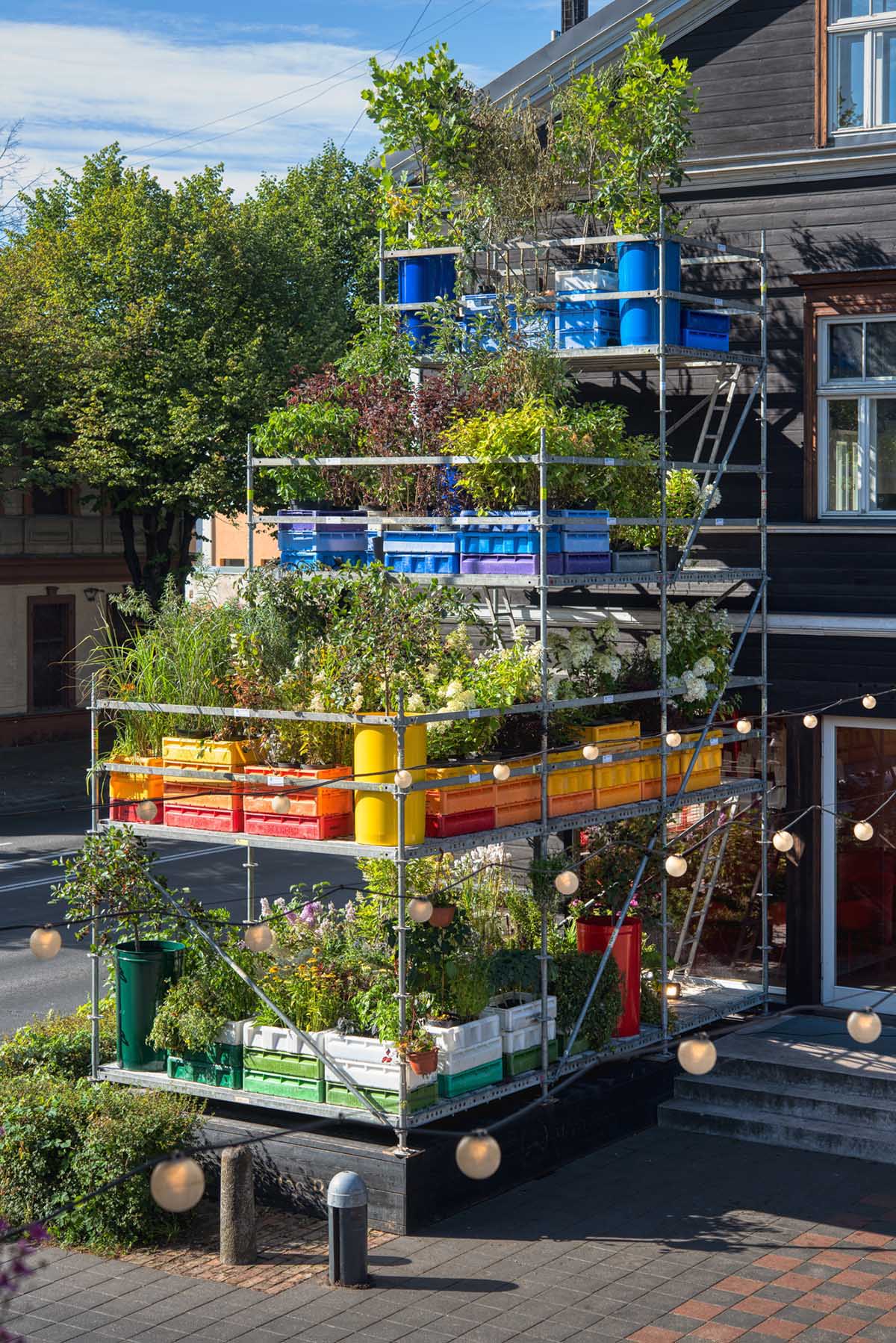 annvil creates Riga's first urban vertical garden to test the effect of urban environment
