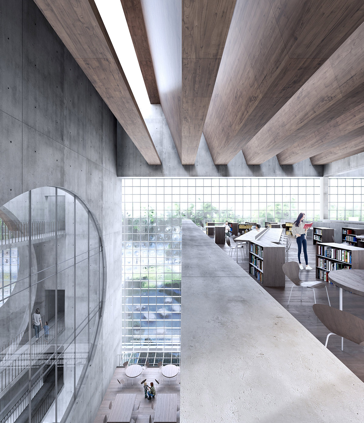 STLarchitects unveils its competition entry for Gwangjiu Korea Library in South Korea