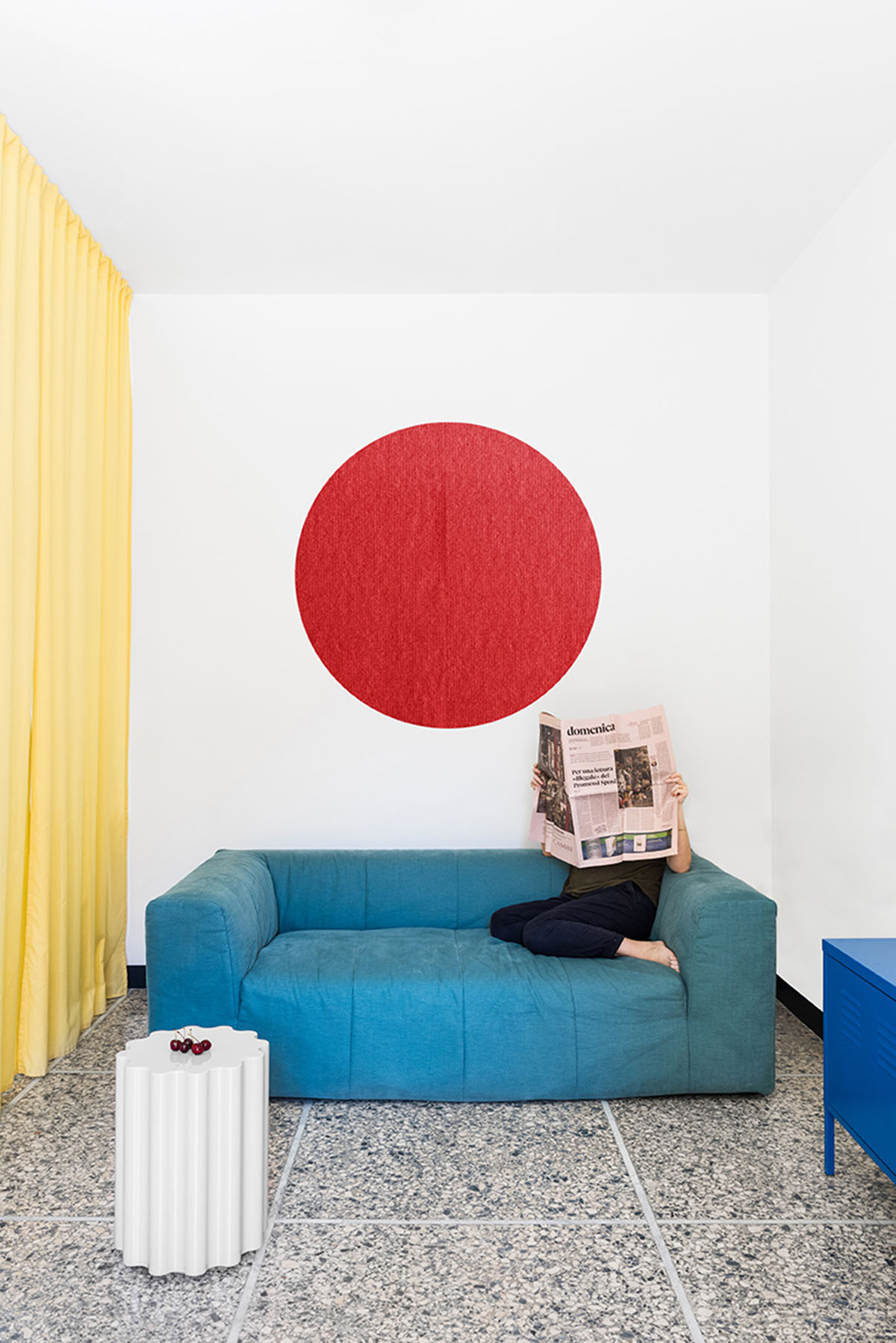 La Macchina Studio revives old apartment with theatrical and colorful interiors in Rome