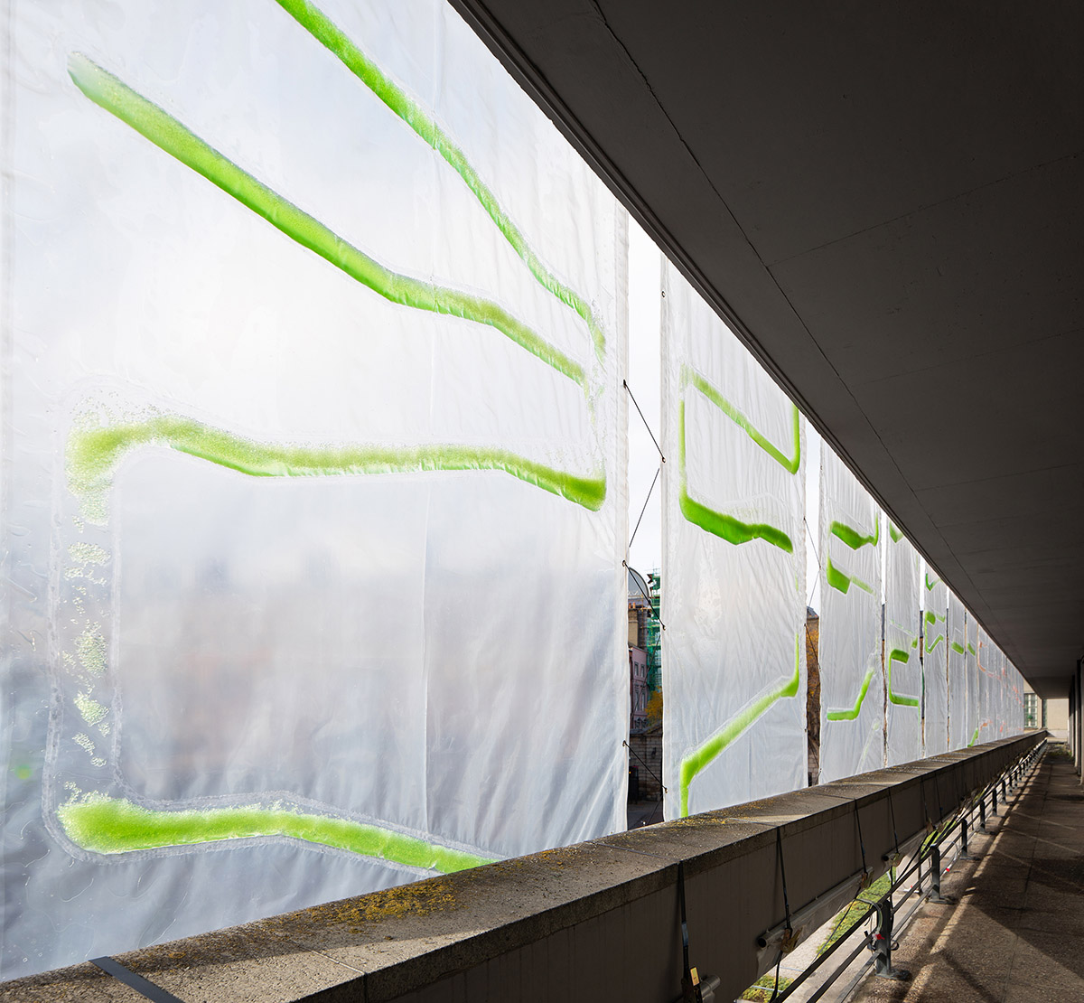 ecoLogicStudio designed bio-digital urban curtain that fights global climate change