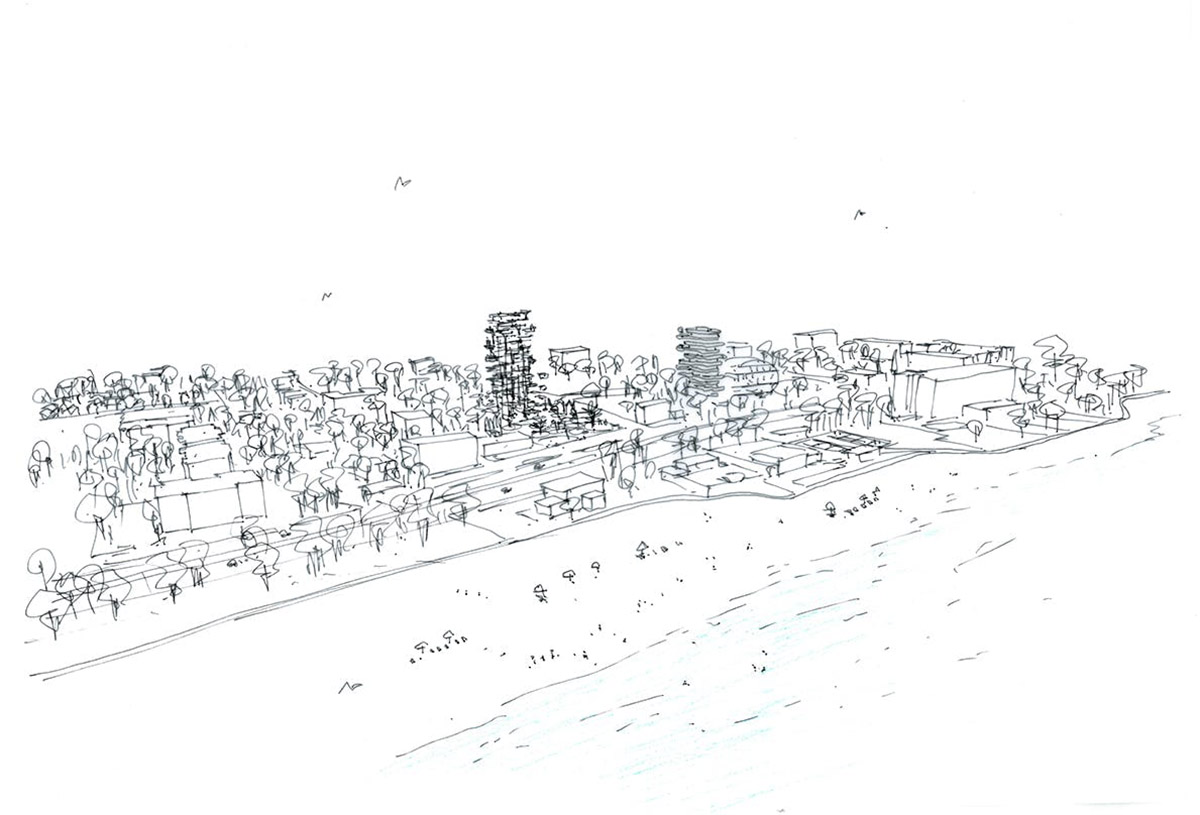 Hamonic+Masson & Associ&eacute;s wraps its new residential tower with patelliform pool terraces in Cyprus