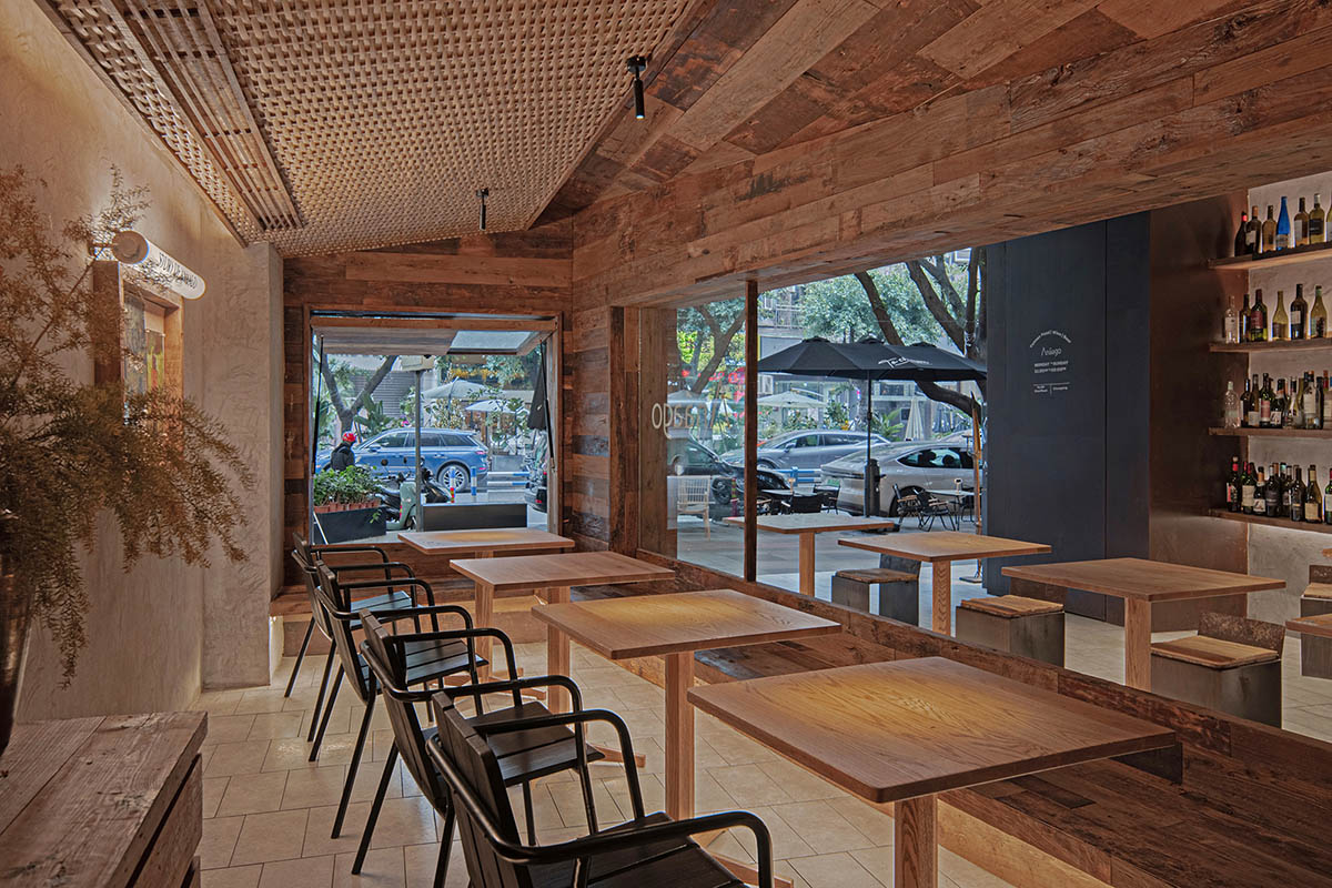 Vari Architectural Design built Anaago Bistro with bamboo-woven private rooms in China 